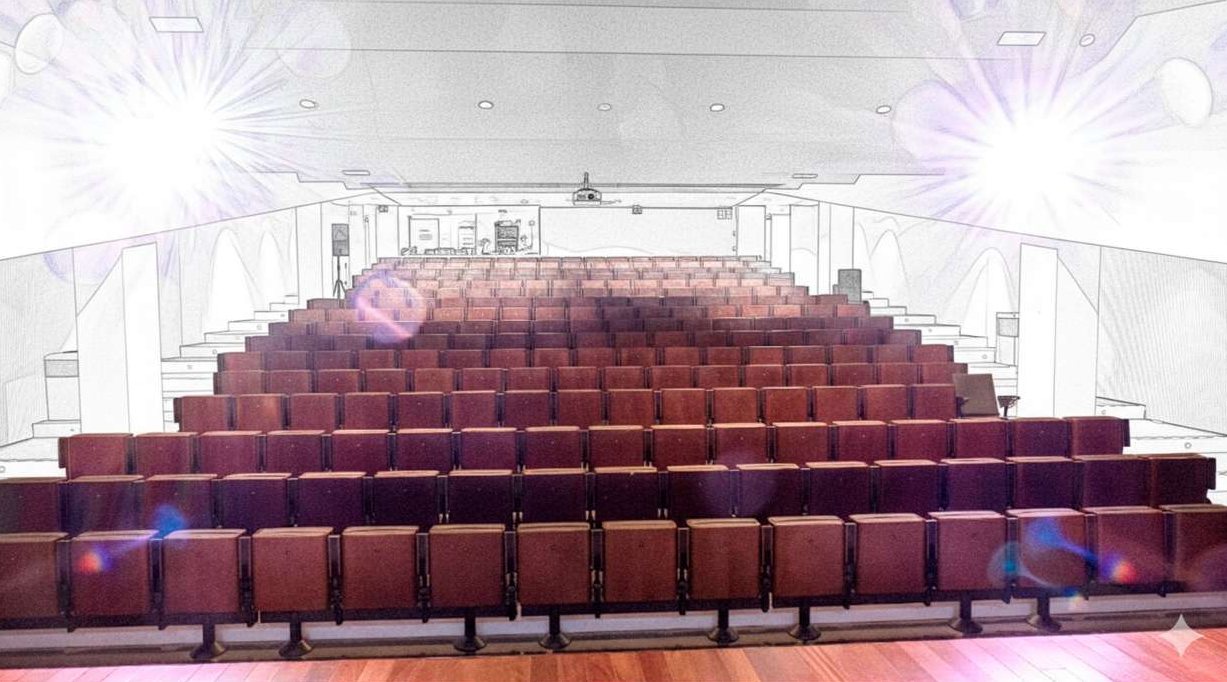 Vista general de la sala desde el escenario